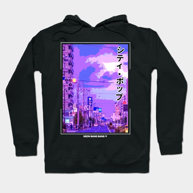 Vaporwave Japanese Hoodie by Neon Bang Bang